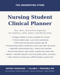 Nursing Student Clinical Planner with SBAR Handoff Sheets