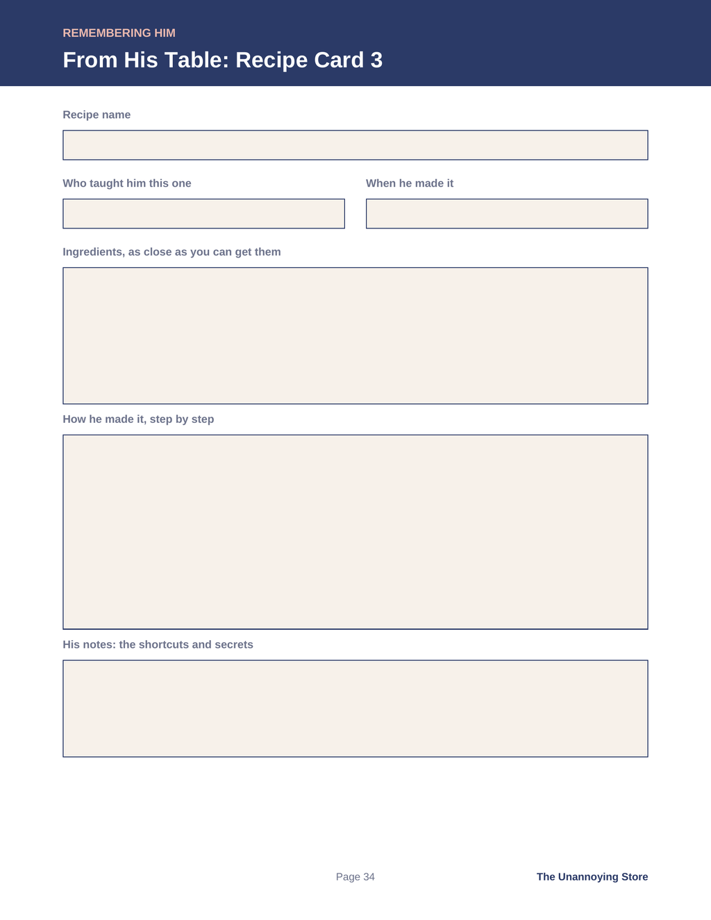 Grief Journal for the Loss of a Dad