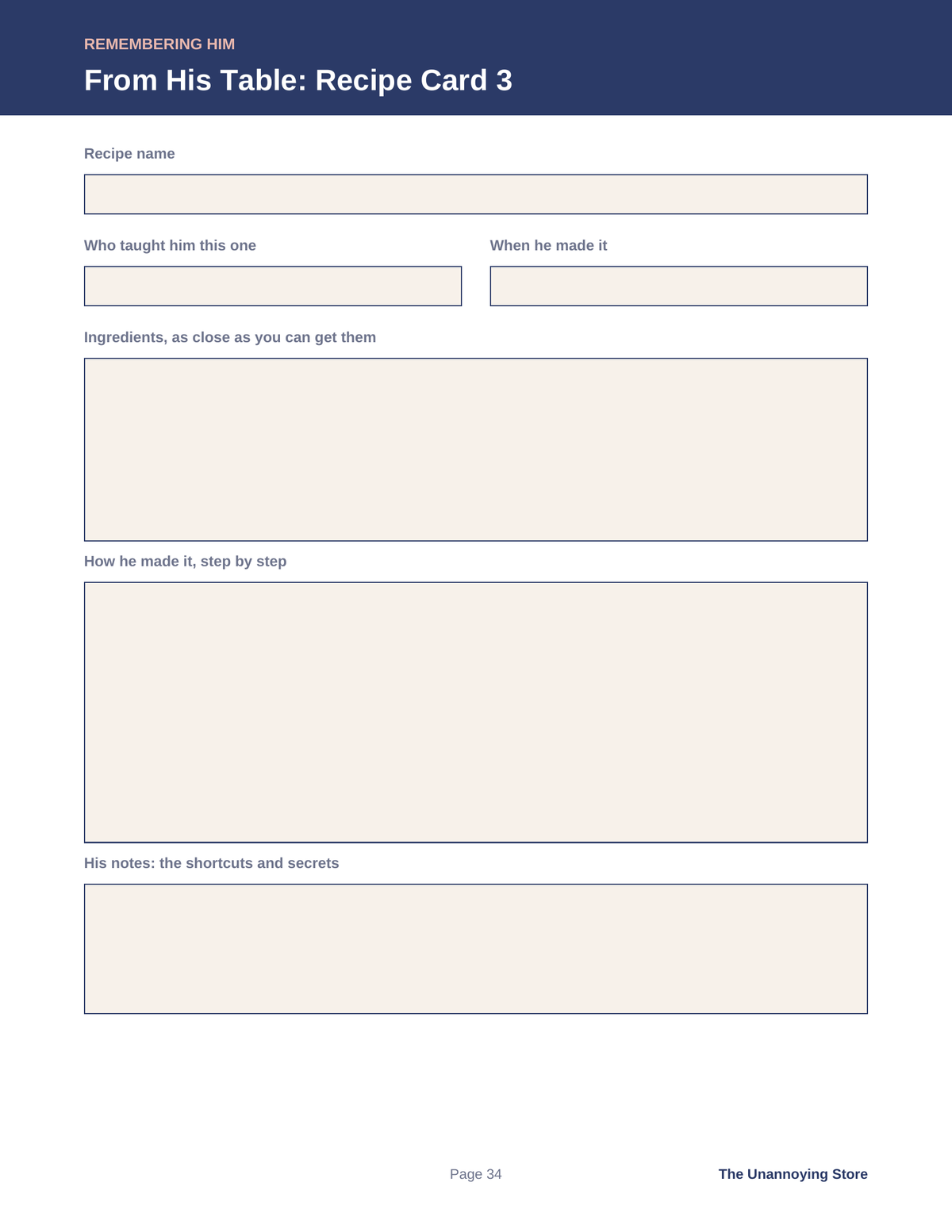 Grief Journal for the Loss of a Dad