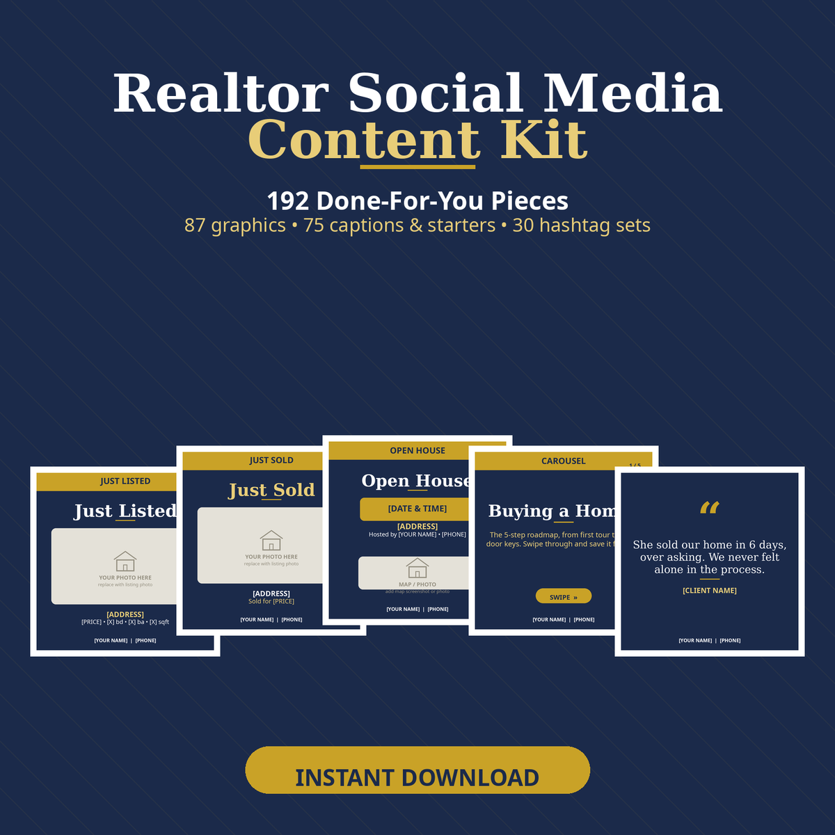 Realtor Social Media Content Kit