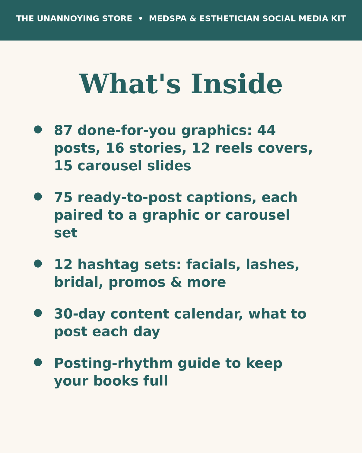 Medspa & Esthetician Social Media Content Kit