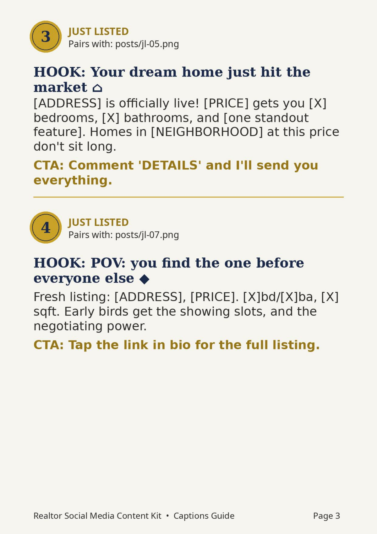 Realtor Social Media Content Kit