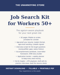 Job Search Kit for Workers 50+ - Age-Smart Resume, Interview Scripts & Tracker