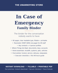 In Case of Emergency Family Binder