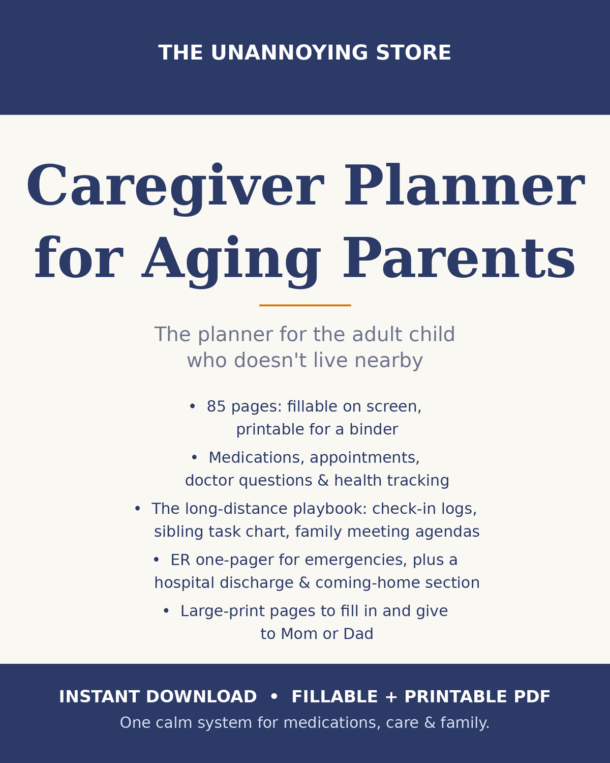Caregiver Planner for Aging Parents