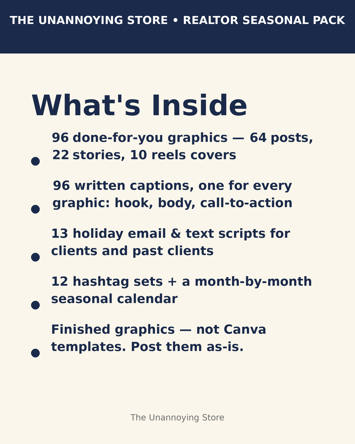 Realtor Holiday & Seasonal Content Pack