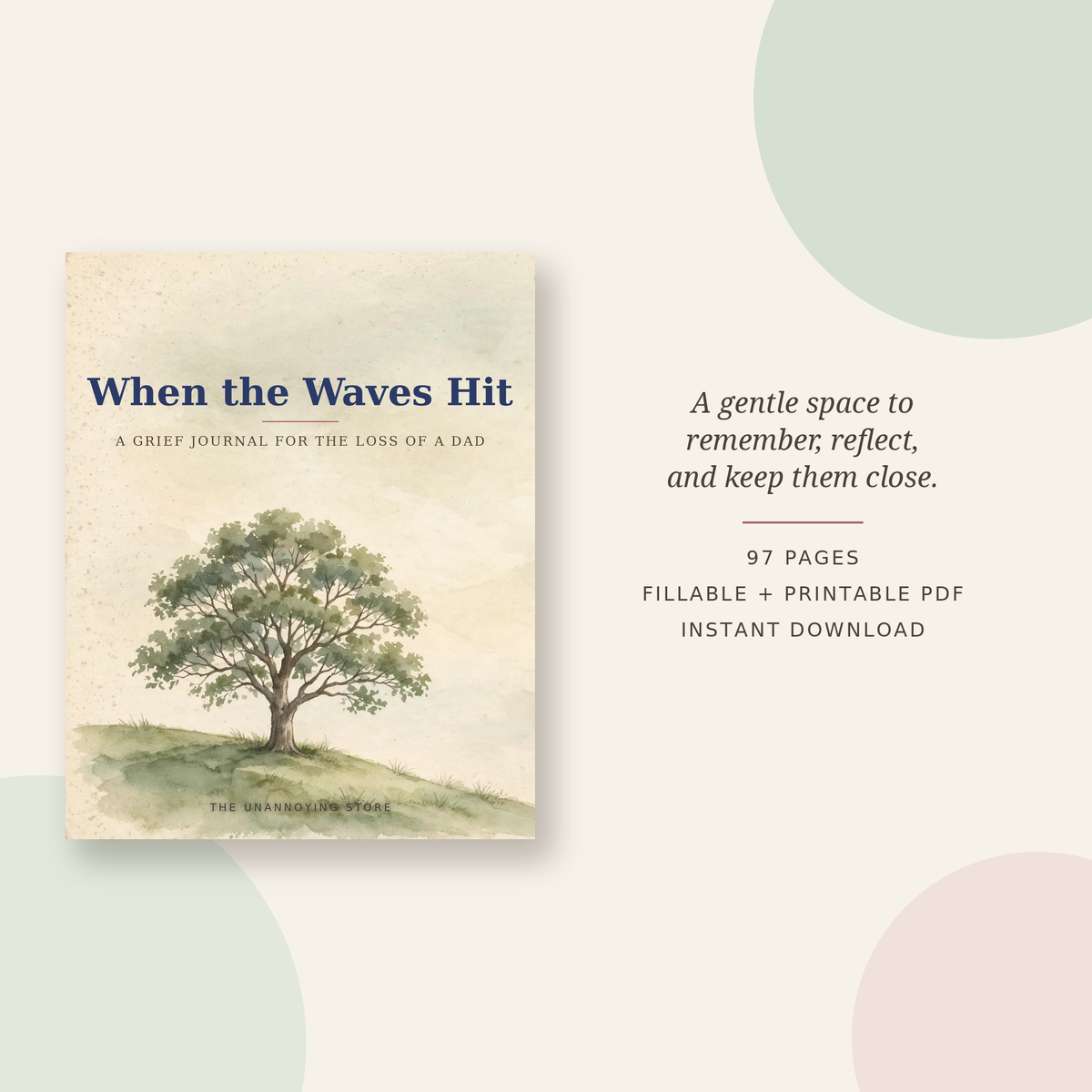 Grief Journal for the Loss of a Dad