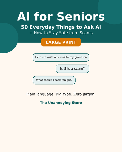 AI for Seniors large-print guide cover