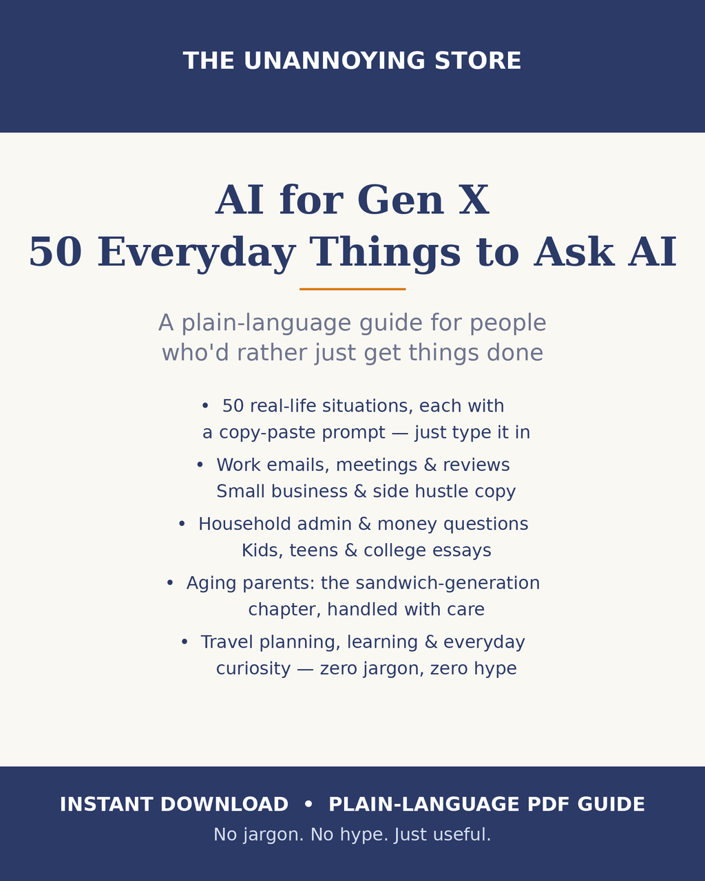 AI for Gen X: 50 Everyday Things to Ask AI cover