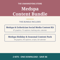 Medspa Content Bundle cover: both medspa kits, 2 kits, one download, save $6