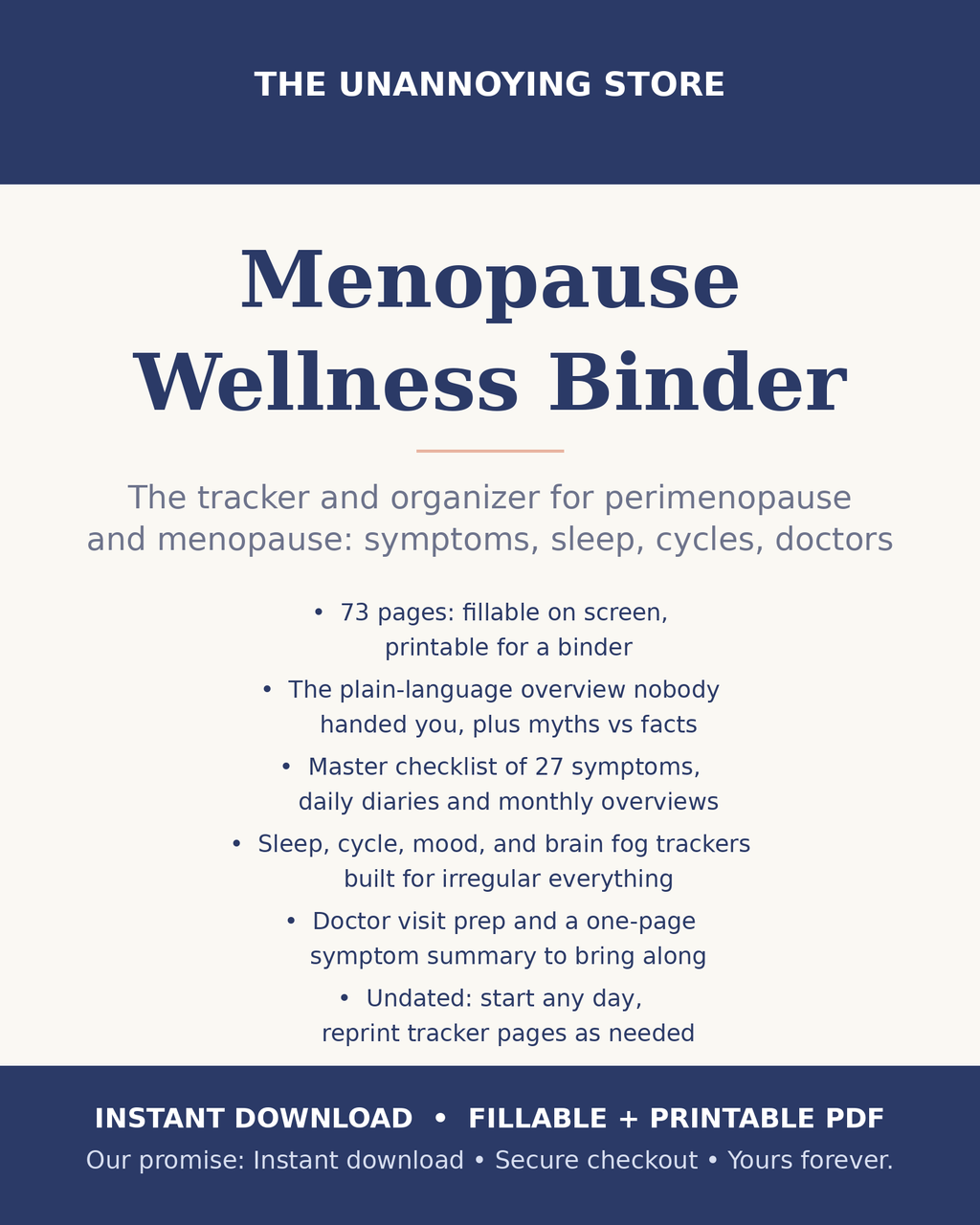 Menopause Wellness Binder cover