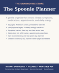 The Spoonie Planner cover: chronic illness organizer