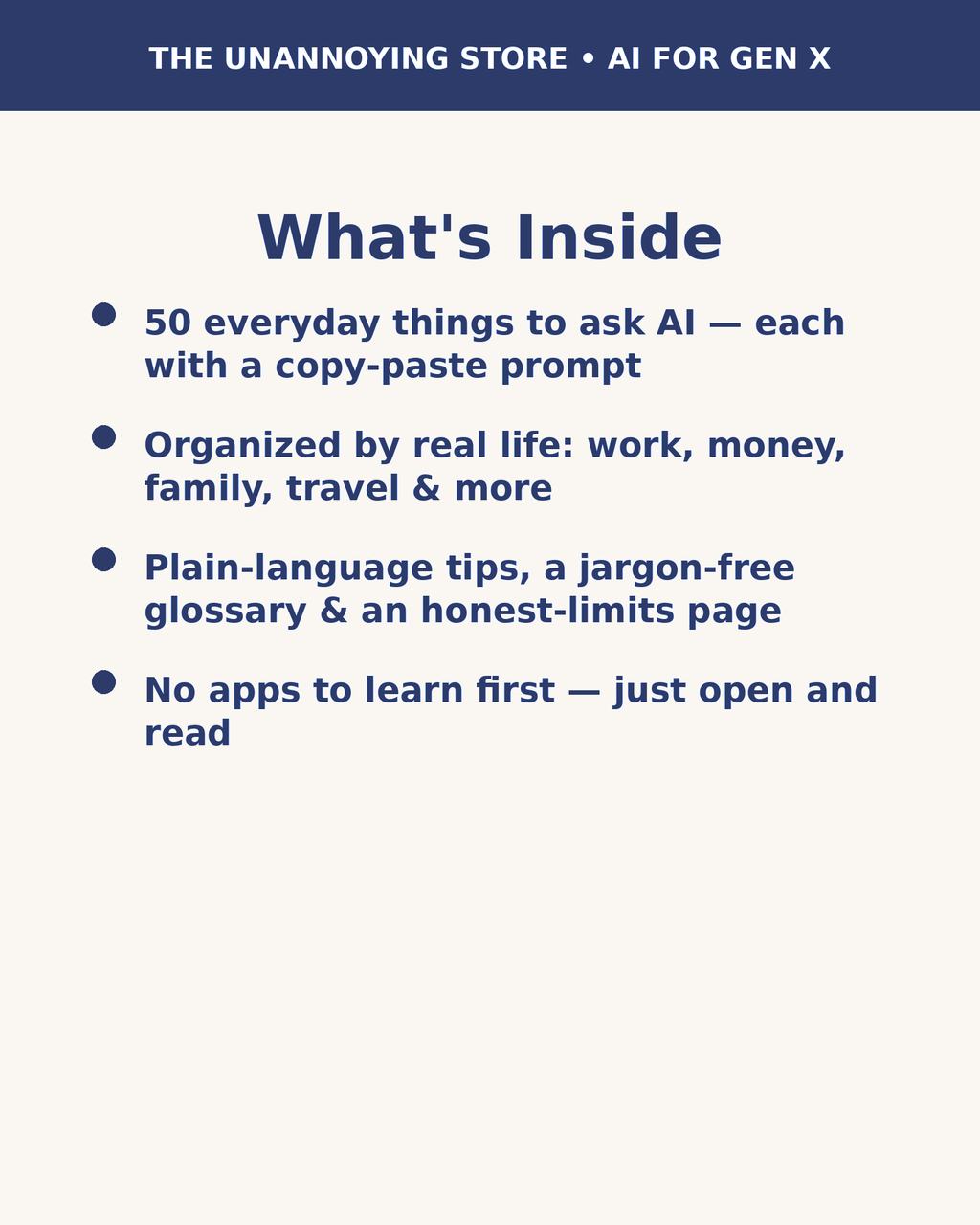 AI for Gen X: 50 Everyday Things to Ask AI