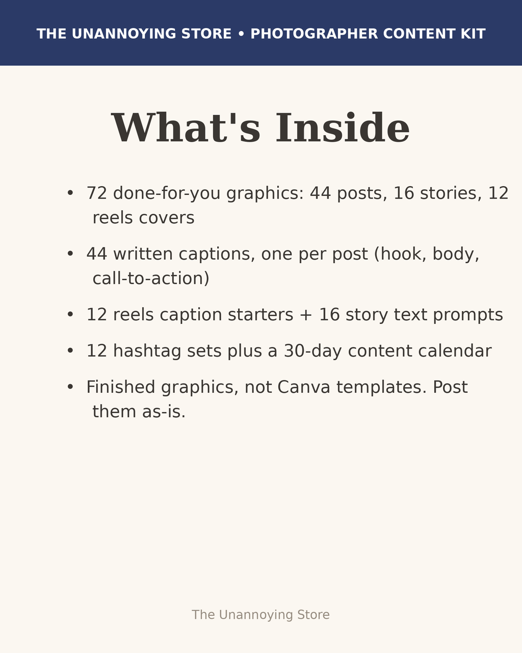 Photographer kit, whats inside preview